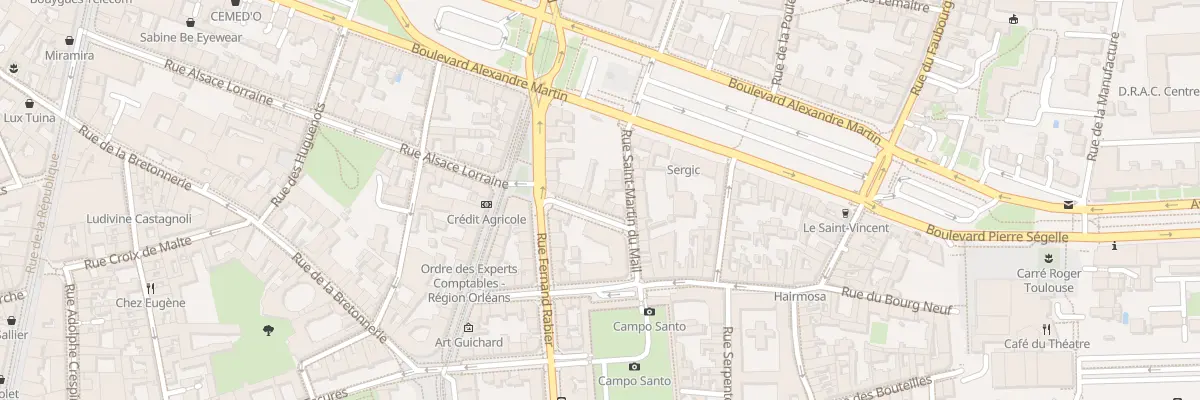 Plan du 4 Rue d’Alsace-Lorraine à Orléans