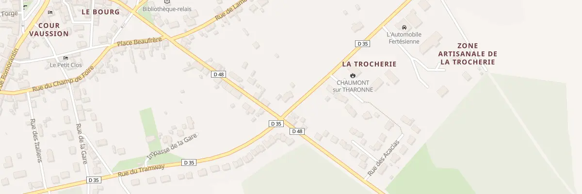 Plan du 17 Rue du tramway à Chaumont-sur-Tharonne
