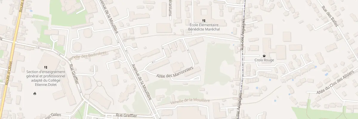 Plan du 13 All des Chênes à Orléans