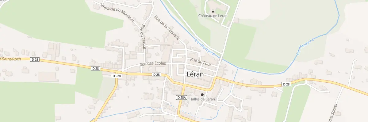 Plan du 2 Rue des Ecoles à Léran