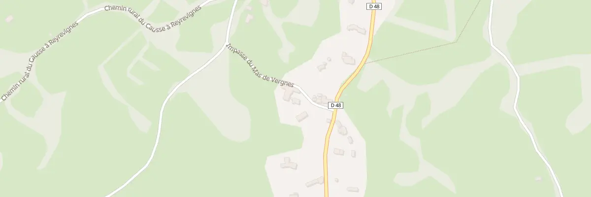 Plan du 5120 Mas de Vergnes à Reyrevignes