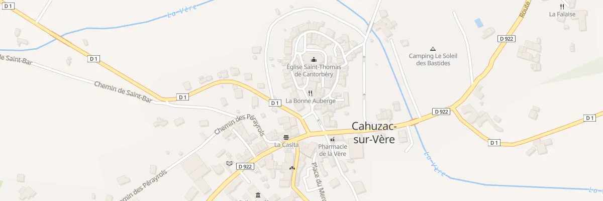 Plan du 1 Rue de l’Eglise à Cahuzac-sur-Vère