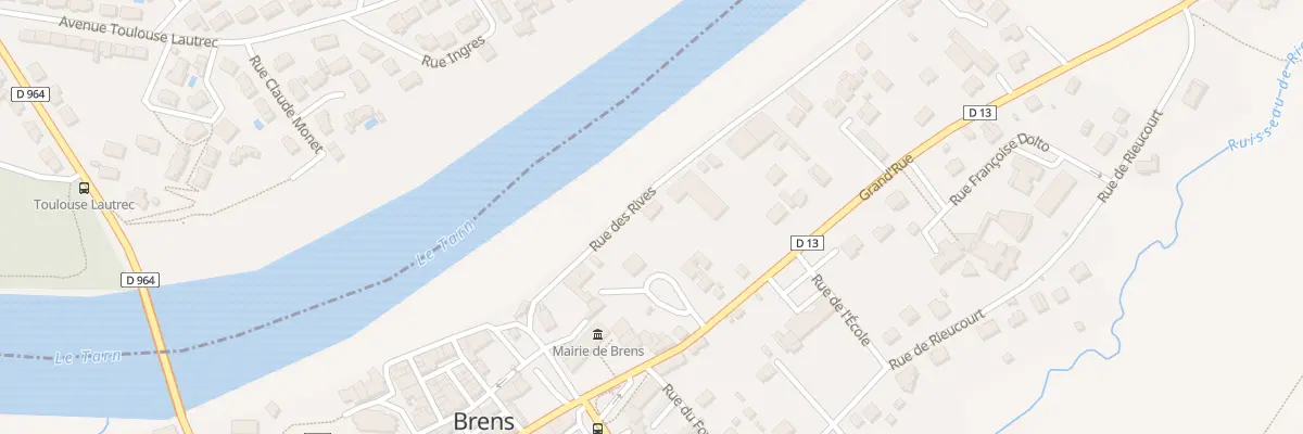 Plan du 120 Rue des Rives à Brens