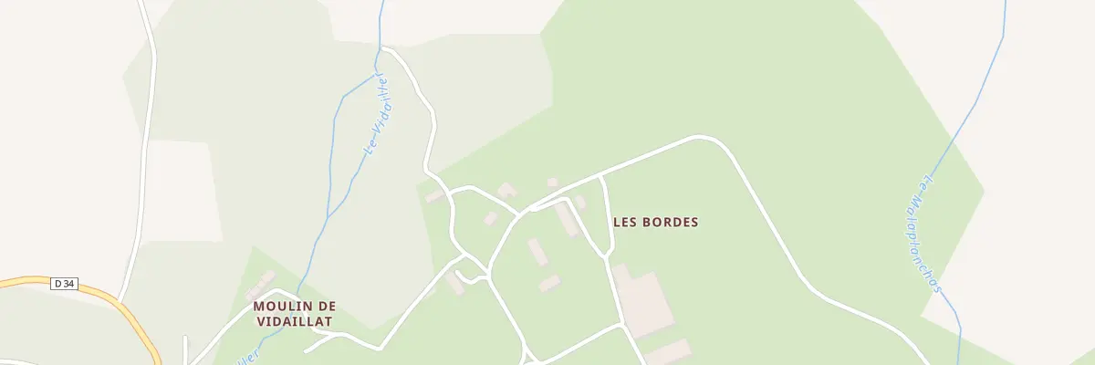 Plan du 5056 Les Bordes à Vidaillat