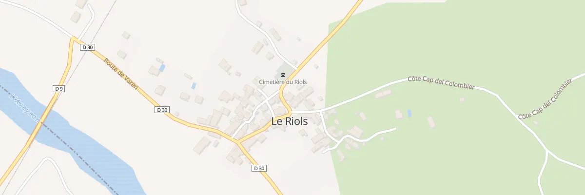 Plan du 134 Rte de Laguépie au Riols