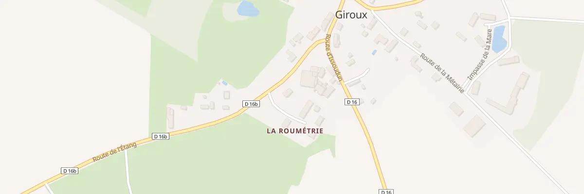 Plan du 1 Rte de l’Etang à Giroux