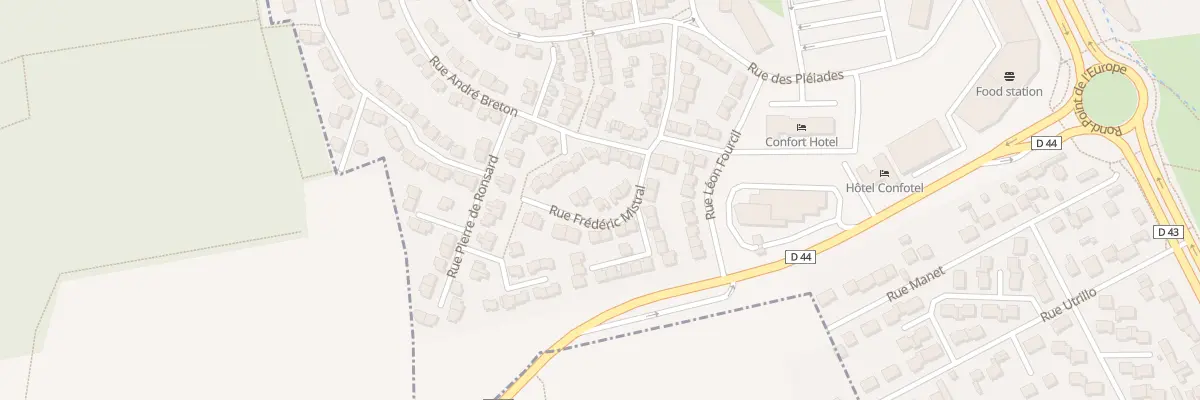 Plan du 24 Rue Frédéric Mistral aux Mureaux