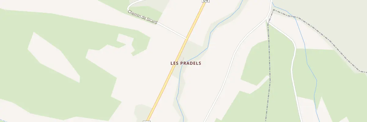 Plan du 46 Les Pradels à Ribouisse