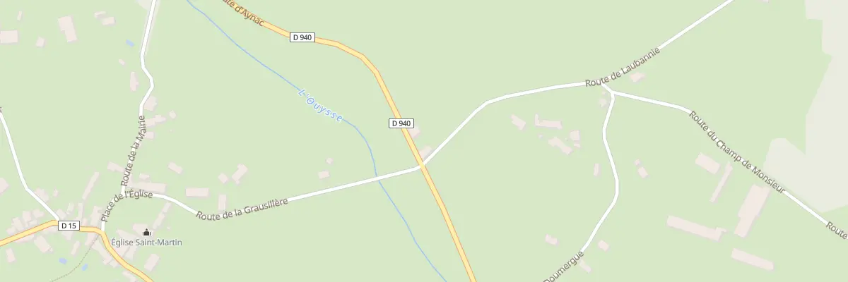 Plan du 302 Rte d’Aynac à Anglars