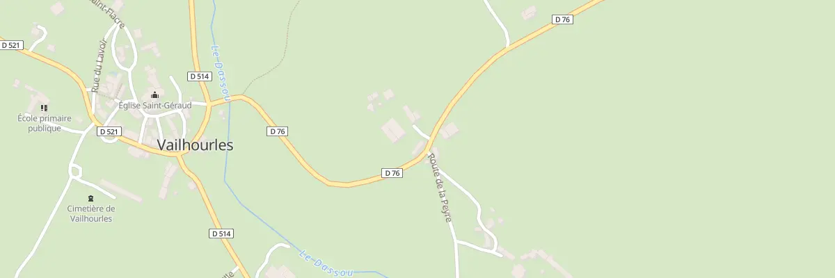 Plan du 5098 La Peyre à Vailhourles