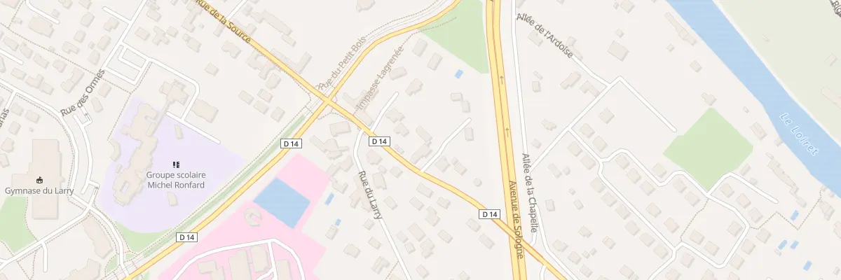 Plan du 887 Rue de la Source à Olivet