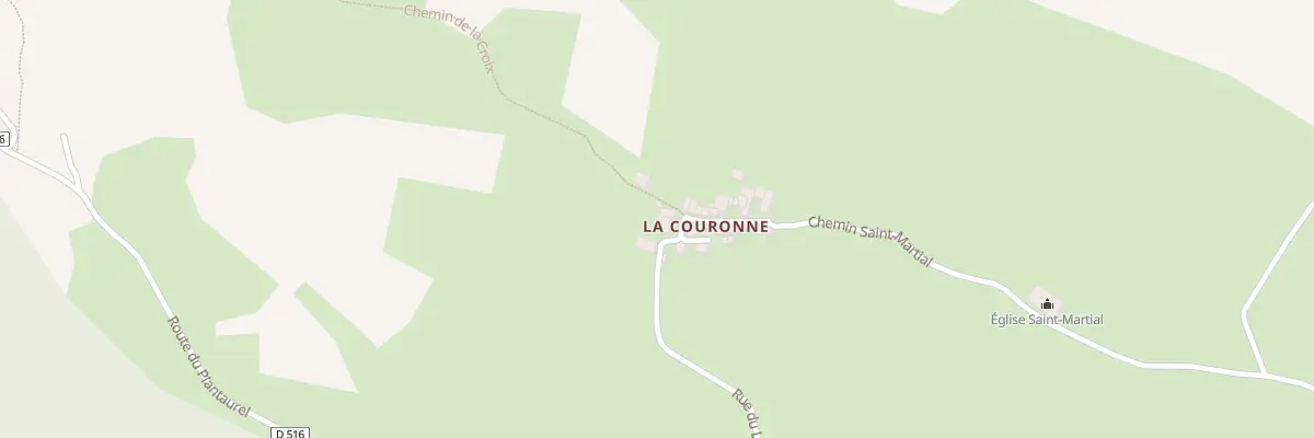 Plan du 25 La Couronne à Lesparrou
