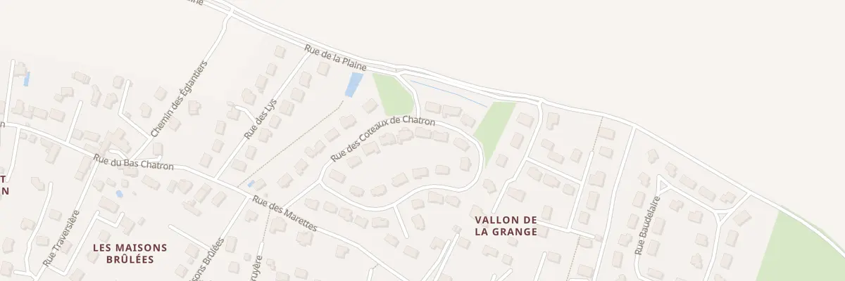 Plan du 27 Rue des Côteaux de Châtron à Saint-Germain-de-la-Grange