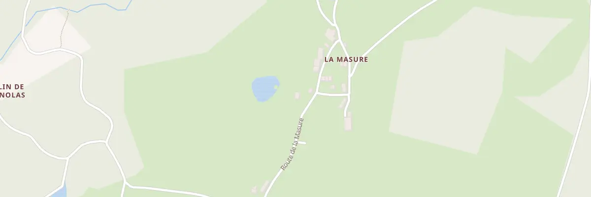 Plan du 1309 Rte de la Masure - La Masure à Royère-de-Vassivière