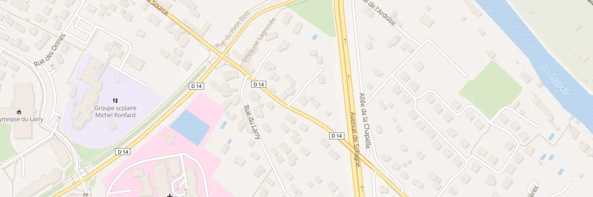 Plan du 887 Rue de la Source à Olivet