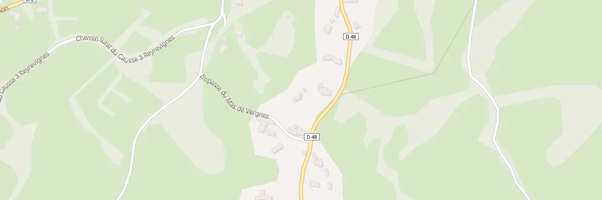 Plan du 5558F Mas de la Croix à Reyrevignes