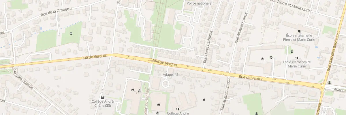 Plan du 38 Rue de Verdun à Fleury-les-Aubrais