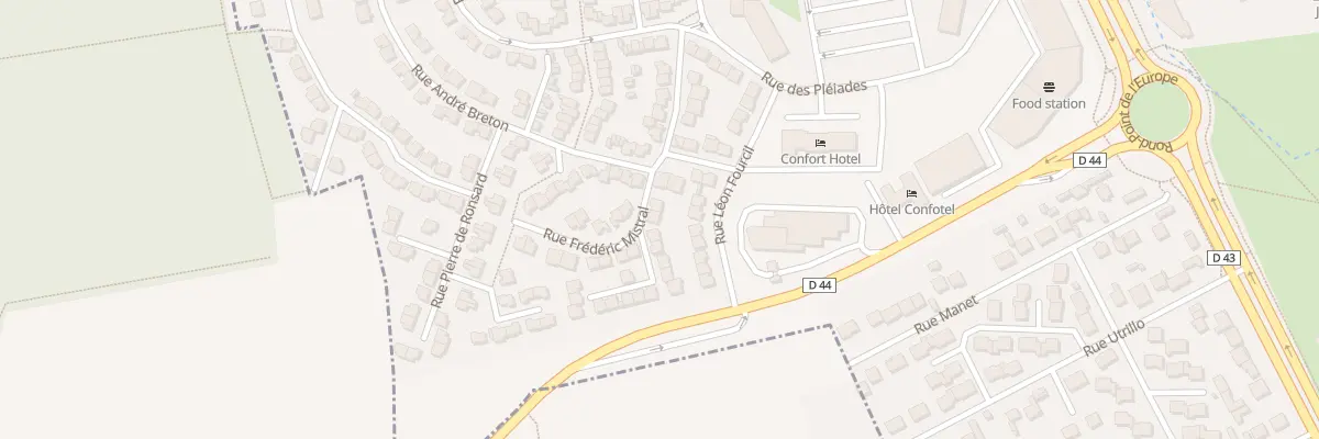 Plan du 17 Rue Frédéric Mistral aux Mureaux