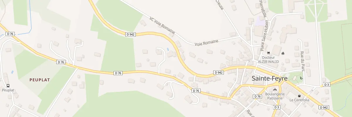 Plan du 33 Rte de la Marche à Sainte-Feyre