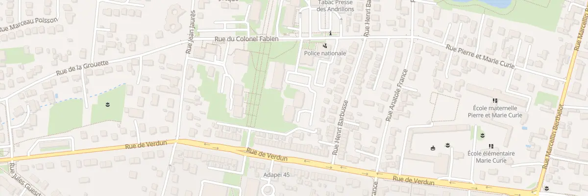 Plan du 4 Rue Gerard Philippe à Fleury-les-Aubrais