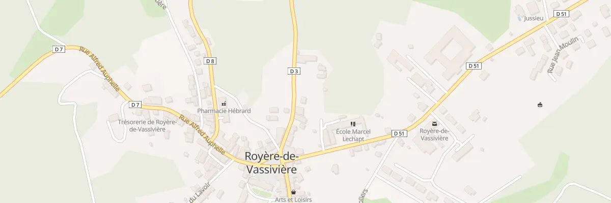 Plan du 12 Rue de la Tapisserie à Royère-de-Vassivière