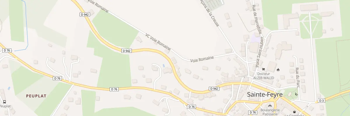 Plan du 28 Rte de la Marche à Sainte-Feyre