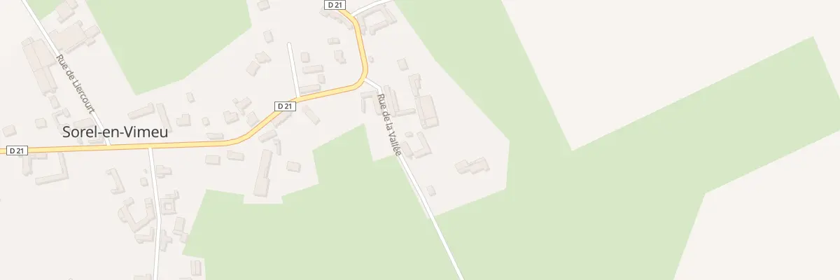Plan du 3 Rue de la Vallée à Sorel-en-Vimeu