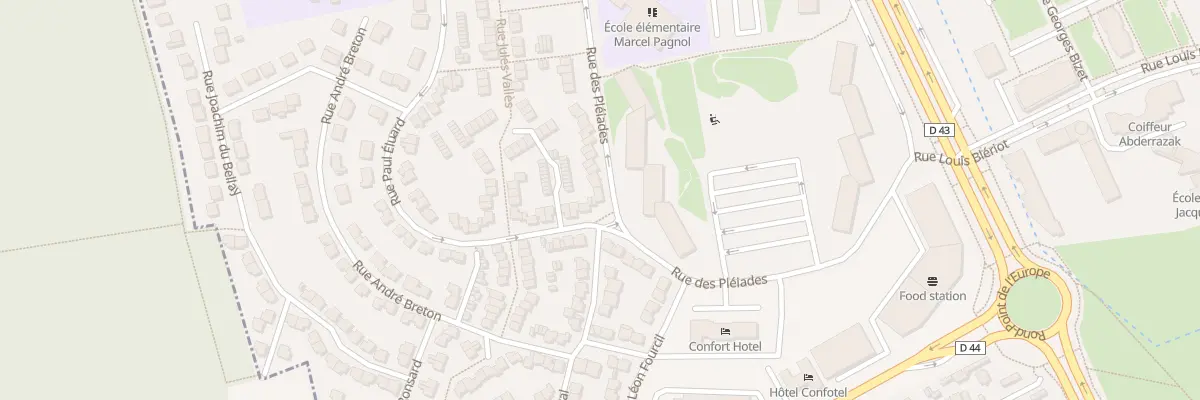 Plan du 2 Rue Paul Eluard aux Mureaux