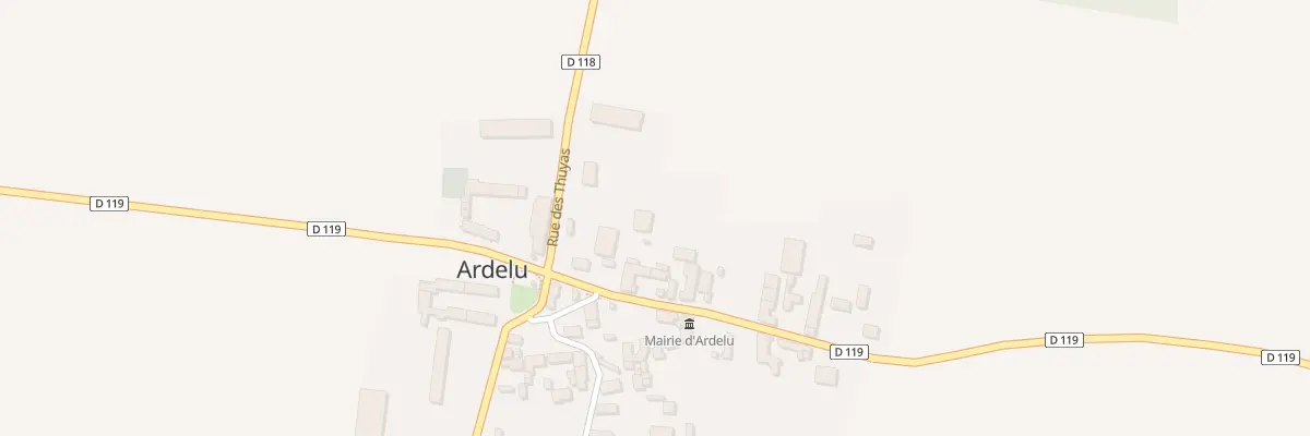 Plan du 1B Rue des Thuyas à Ardelu