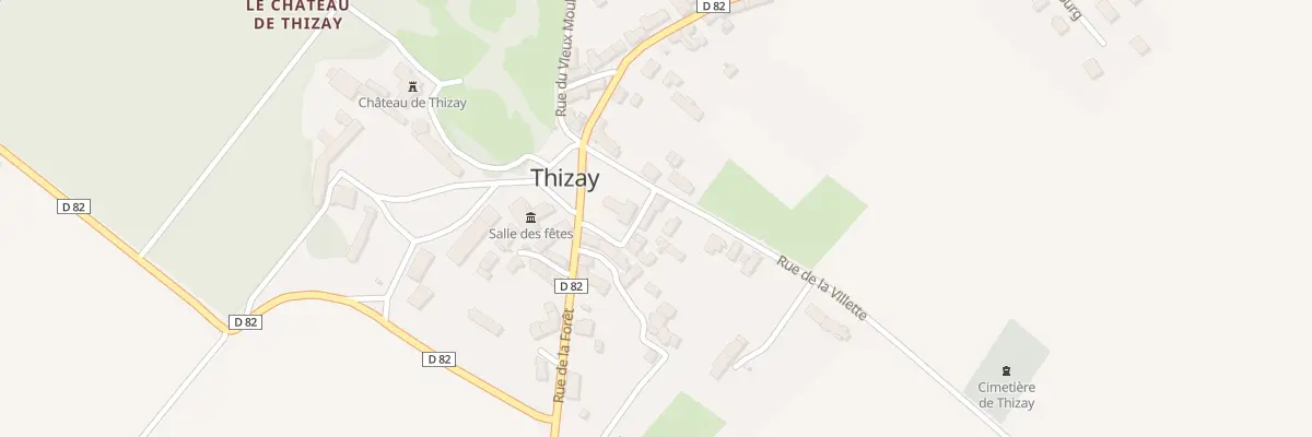 Plan du 8 Pl de l’Eglise à Thizay