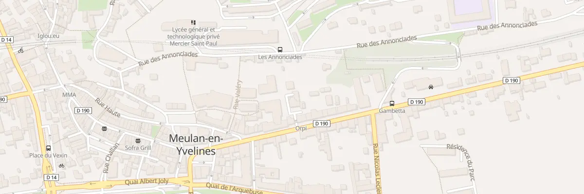 Plan du 19 Rue Gambetta à Meulan-en-Yvelines