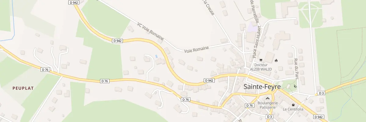 Plan du 13 Vc Voie Romaine à Sainte-Feyre