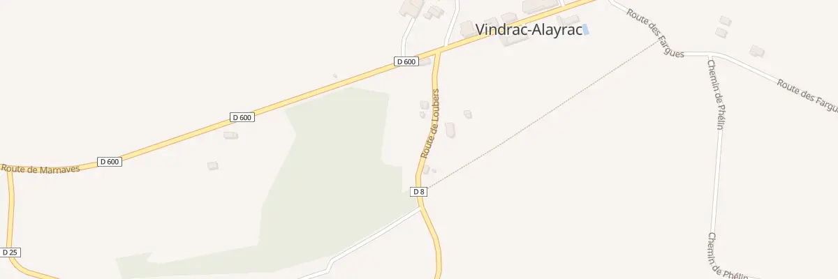 Plan du 70 Rte de Loubers à Vindrac-Alayrac