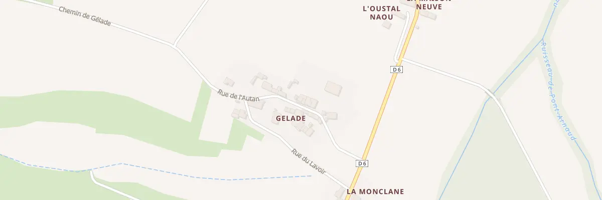 Plan du 32A Gélade à Ribouisse
