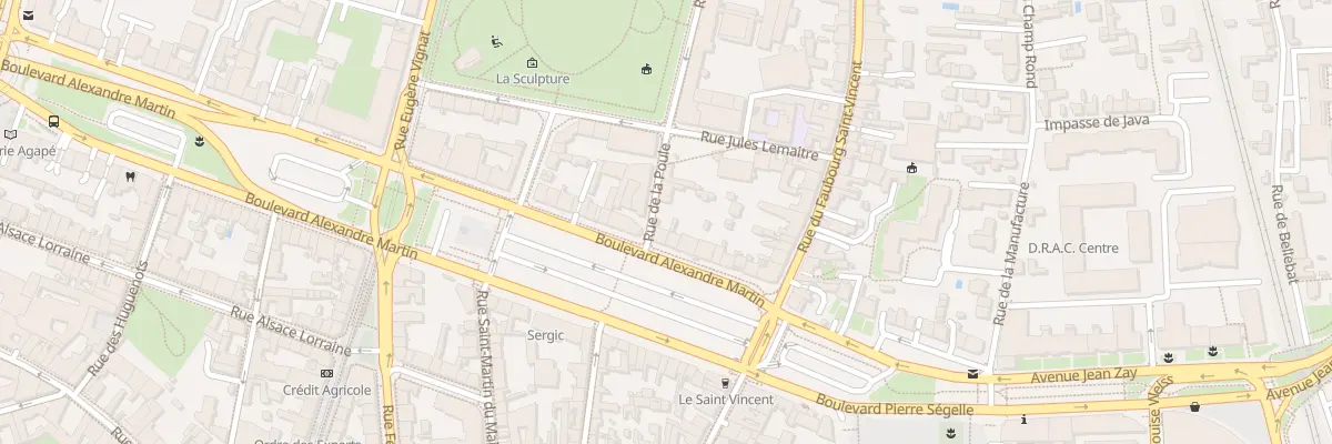 Plan du 16 Bd Alexandre Martin à Orléans