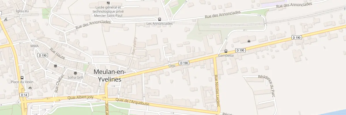 Plan du 21 Rue Gambetta à Meulan-en-Yvelines