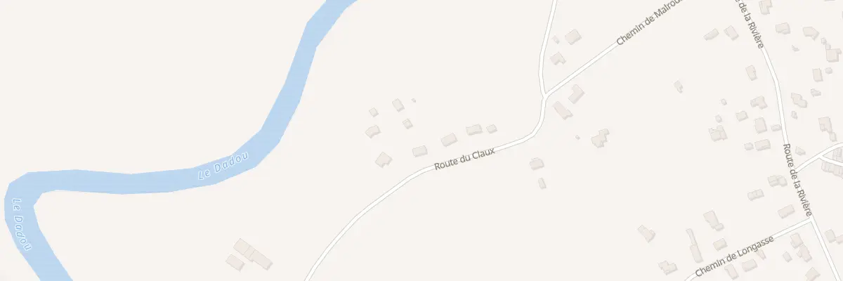 Plan du 9 Rte du Claux à Briatexte