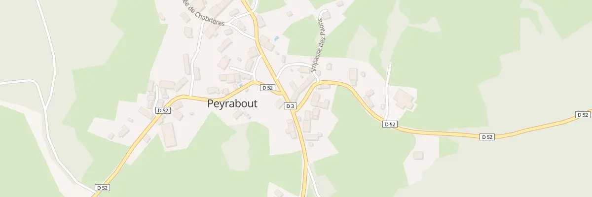 Plan du 1 Rue des Sabots à Peyrabout