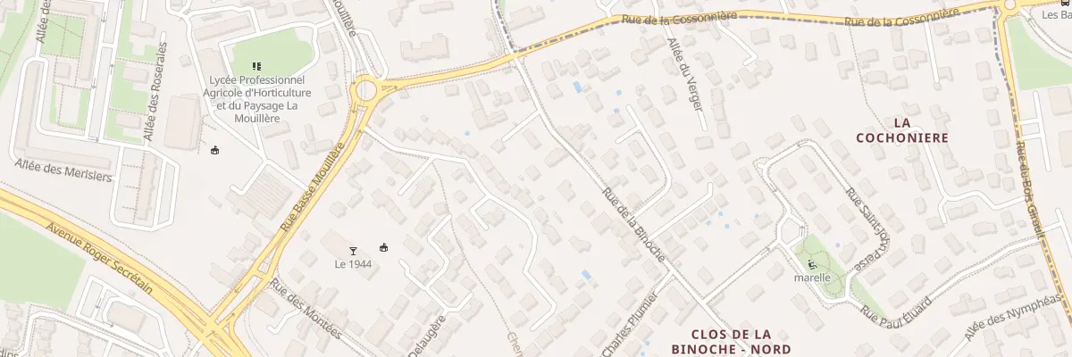 Plan du 2Q Rue de la Binoche à Orléans