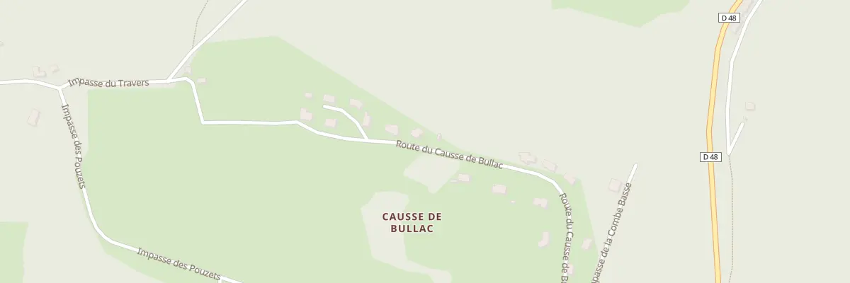 Plan du 934 Rte du Causse de Bullac à Boussac