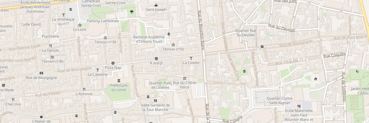 Plan du 129 Rue de Bourgogne à Orléans