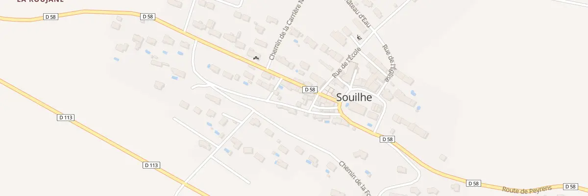 Plan du 9 Rue du Bari Long à Souilhe