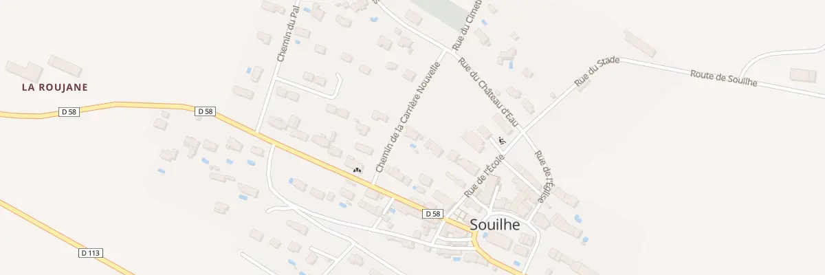Plan du 2 Che de la Carriére Nouvelle à Souilhe
