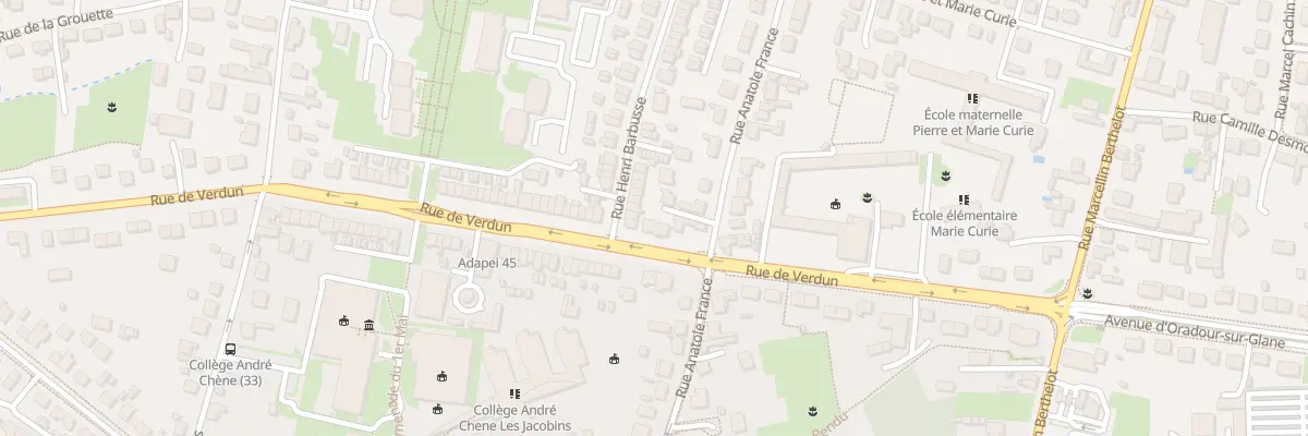 Plan du 16Q Rue de Verdun à Fleury-les-Aubrais