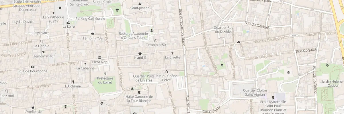 Plan du 125 Rue de Bourgogne à Orléans