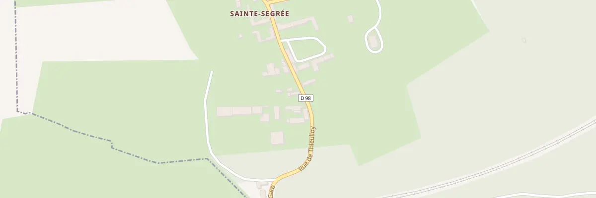 Plan du 29 Rue de Thieulloy à Sainte-Segrée