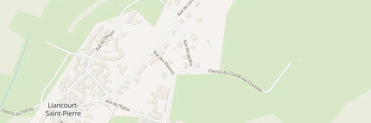 Plan du 1 Che du Champ aux Chanvres à Liancourt-Saint-Pierre