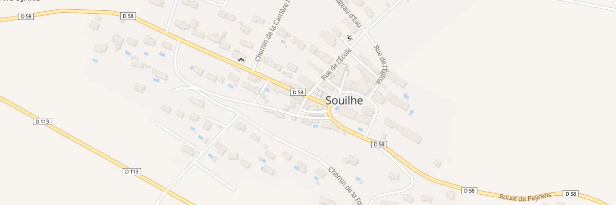 Plan du 3 Rue du Bari Long à Souilhe