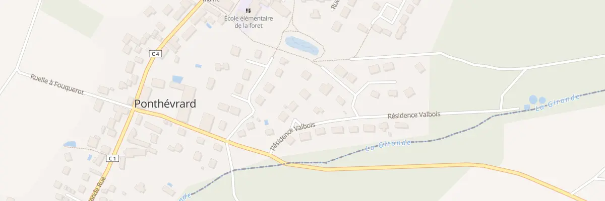 Plan du 4 Res Valbois à Ponthévrard
