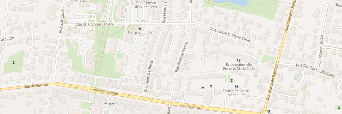 Plan du 65 Rue Anatole France à Fleury-les-Aubrais